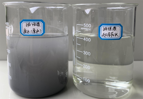 油漆廢水處理效果對比