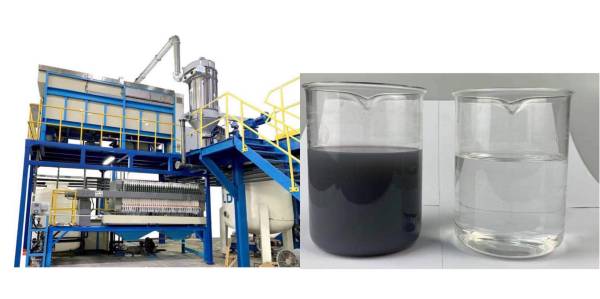 京上環(huán)保水性漆廢水處理設(shè)備和處理效果