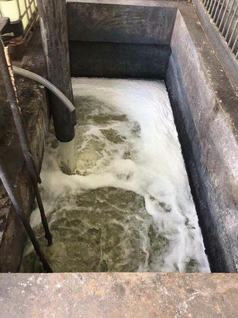 上海建筑涂料噴漆廢水處理現場圖片