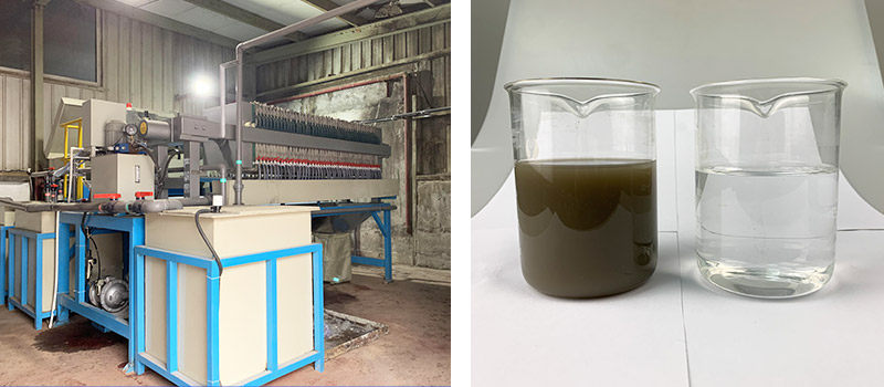 浙江大東吳綠家木業水性油漆廢水處理設備案例