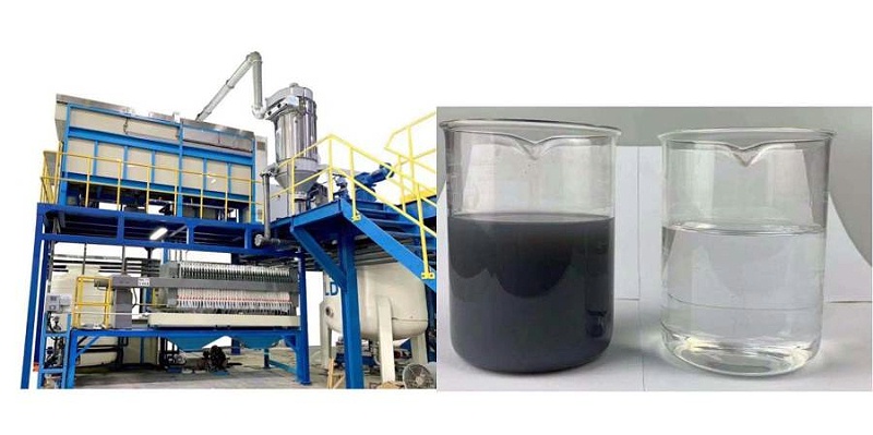 京上環(huán)保水性漆廢水處理設(shè)備和處理效果