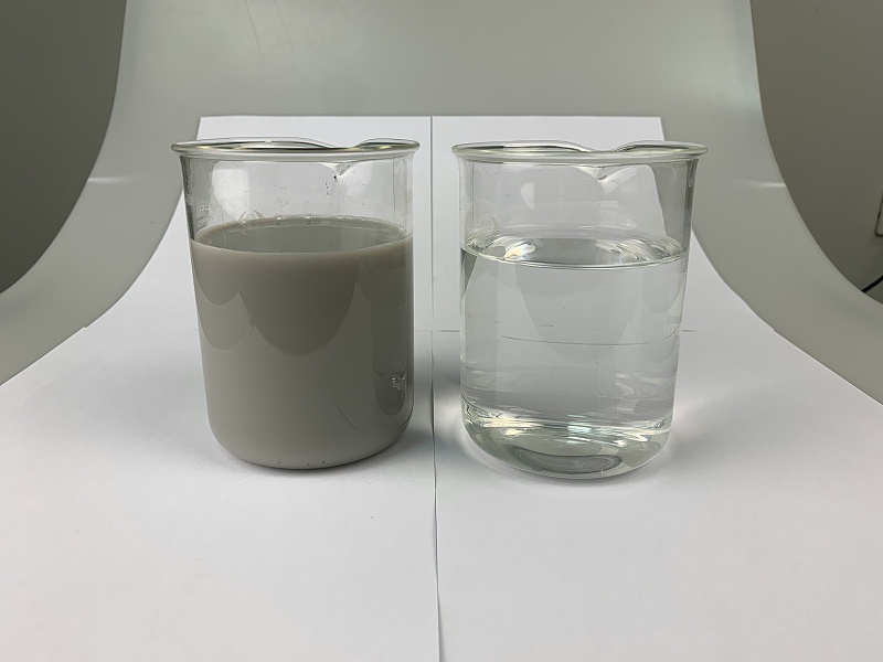 山東某化妝容器有限公司水性漆廢水 水性u(píng)v漆廢水