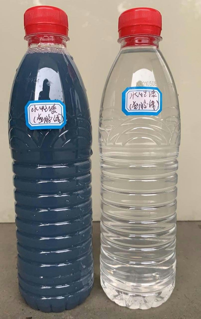 蘇州某電動車公司案例水性油漆廢水效果對比